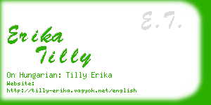 erika tilly business card